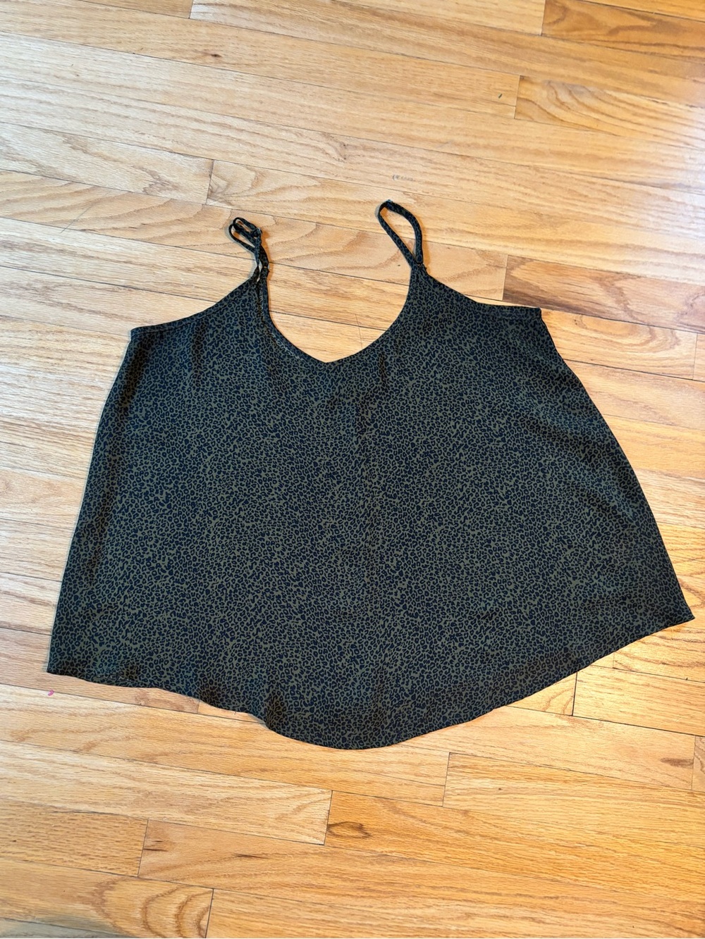 Apt. 9 Black Printed Spaghetti Strap V-Neck Camisole